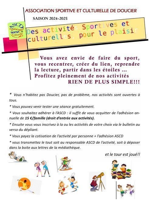 ACTIVITES SPORTIVES ET CULTURELLES DE L'ASCD 