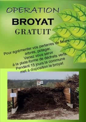 MISE A DISPOSITION DU BROYAT