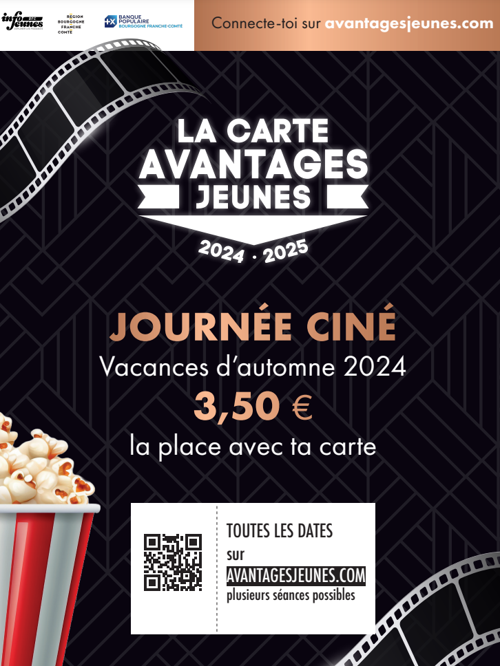 Journées ciné avec la carte avantage jeunes